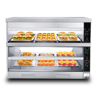Cucina Commerciale Espositori di cibo di pollo fritto Caldo 1220*760*850mm Espositori di cibo caldo