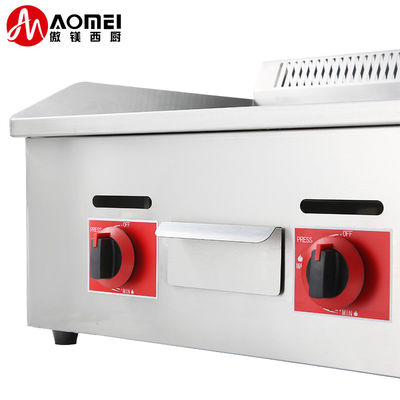730*550*340mm Griglia a gas Bbq commerciale antiaderente per ristorazione