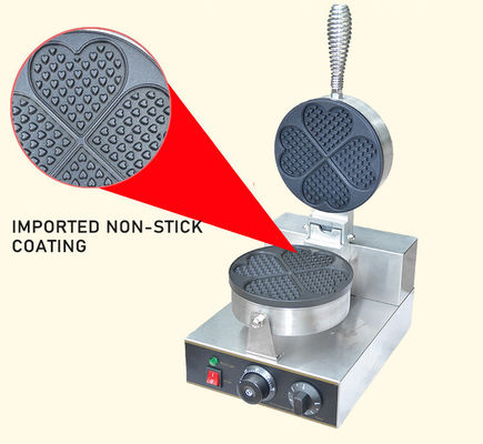 App controllata 6 kg Four of Hearts Waffle Maker Un must per i ristoranti