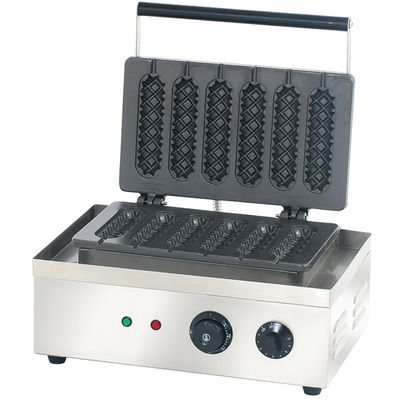 Macchine per snack in acciaio inossidabile per waffle di mais 220V Commerciale stile a sei parti