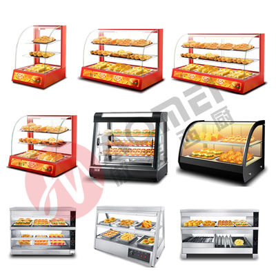 500W cucina commerciale in acciaio inossidabile Food Warmer Display Cabinet e Display Hot Food