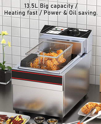 Fritura in acciaio inossidabile 13l Capacità Temperatura 50-200C per hotel e ristoranti