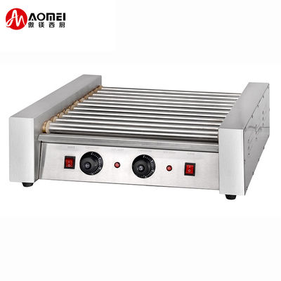 Macchina per grigliare hot dog a rulli per negozi di alimenti e bevande 590x510x200mm Dimensione del pacchetto