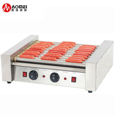 Macchina per grigliare hot dog a rulli per negozi di alimenti e bevande 590x510x200mm Dimensione del pacchetto
