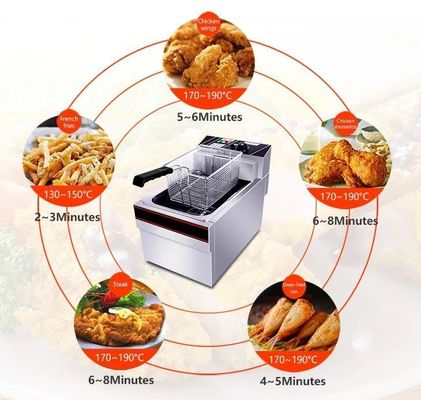 Frittatrice elettrica per ristoranti Patatine fritte Patatine fritte Pollo Kfc