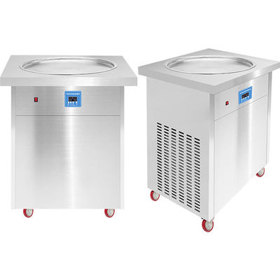 Macchina a rotoli di gelato fritto da una sola padella da 60 kg approvata per i requisiti del cliente