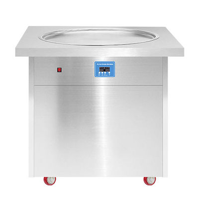 Macchina a rotoli di gelato fritto da una sola padella da 60 kg approvata per i requisiti del cliente