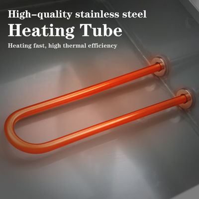 270*330*100mm Pan Dimensione 220V Copertura di vetro Bain Marie con 3/4/5/6 piastre Professional
