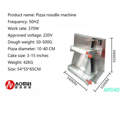 20 PCS/MIN Apparecchiatura elettrica di stampaggio dell'impasto per pizza in acciaio inossidabile APD40