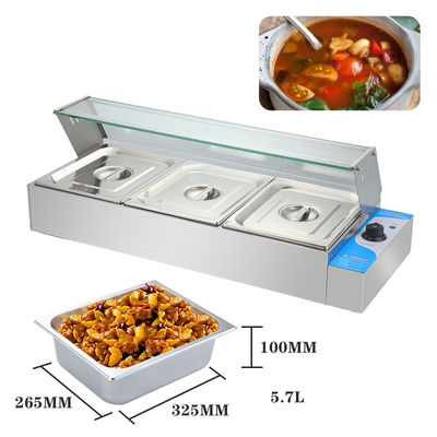 Apparecchiature per ristoranti Riscaldatore alimentare a buffet elettrico con capacità di 2 kg e tensione 220V