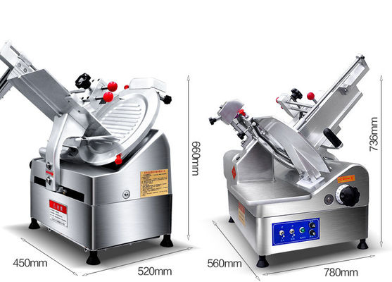 Tagliatrice di carne automatica in acciaio inossidabile da 300 mm con lama professionale per cucina commerciale