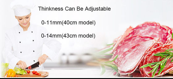 Tagliatrice di carne automatica in acciaio inossidabile da 300 mm con lama professionale per cucina commerciale