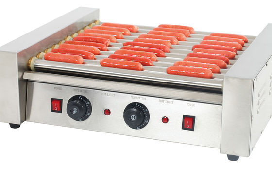 9 Roller Hot Dog Grill Maker per la convenienza e l'efficienza della macchina per snack al dettaglio