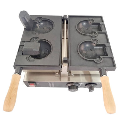 Produttore commerciale di waffle, macchina per snack elettrica a forma di cartone animato con temperatura compresa tra 0 e 300 °C