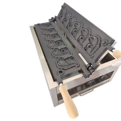 Produttore commerciale di waffle, macchina per snack elettrica a forma di cartone animato con temperatura compresa tra 0 e 300 °C