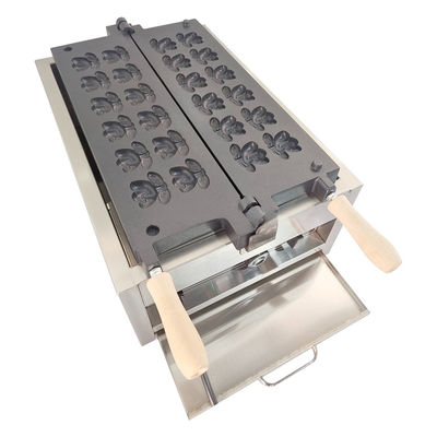 Produttore commerciale di waffle, macchina per snack elettrica a forma di cartone animato con temperatura compresa tra 0 e 300 °C