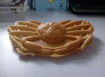 Produttore di waffle elettrico senza bastoncini con forme di granchio e animali