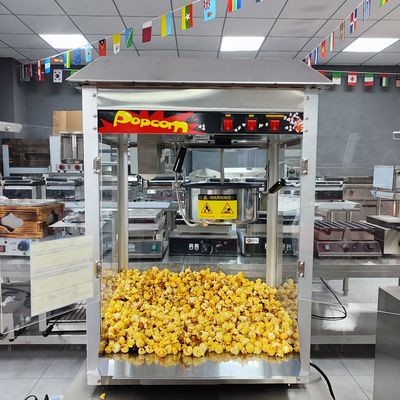 220-240V/50-60Hz Macchina commerciale di popcorn al caramello con capacità di fusione del burro