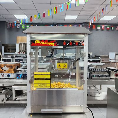 220-240V/50-60Hz Macchina commerciale di popcorn al caramello con capacità di fusione del burro