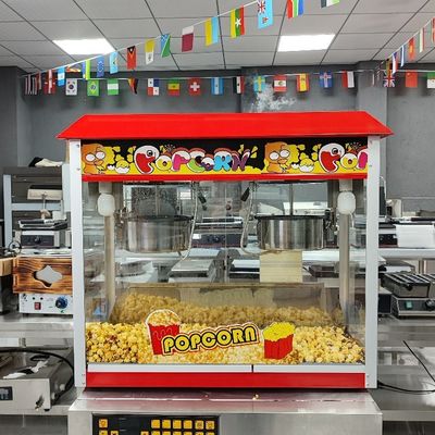 Macchina per popcorn a doppia pentola a caramello industriale