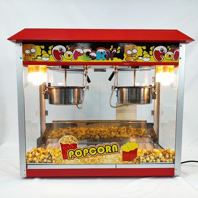 Macchina per popcorn a doppia pentola a caramello industriale