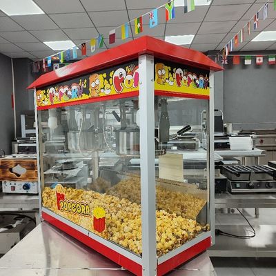 Macchina per popcorn a doppia pentola a caramello industriale