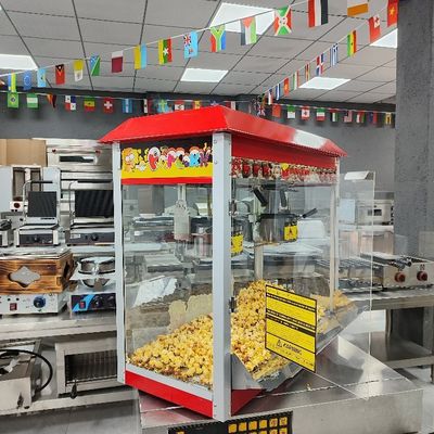 Macchina per popcorn a doppia pentola a caramello industriale
