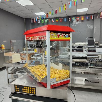 Macchina per popcorn a doppia pentola a caramello industriale