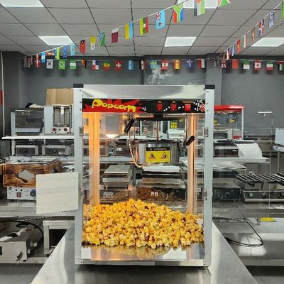 NO Macchina di popcorn in acciaio inossidabile controllata con applicazione per popcorn elettrici commerciali