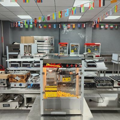 NO Macchina di popcorn in acciaio inossidabile controllata con applicazione per popcorn elettrici commerciali