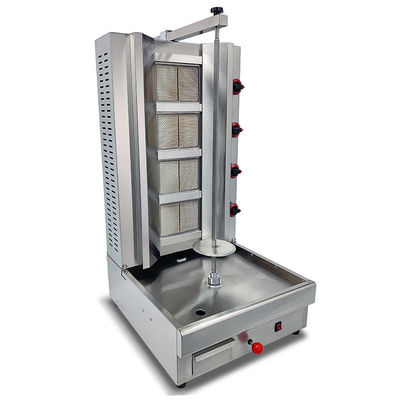 Sostenibile PG-04 Commerciale 4 Bruciatore Doner Kebab Machine Gas Shawarma Machine Per Ristorante