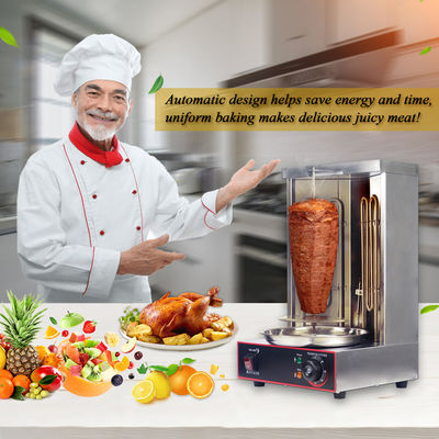 2 bruciatori Broiler elettrico per polli a rotella verticale per la produzione automatica di carne
