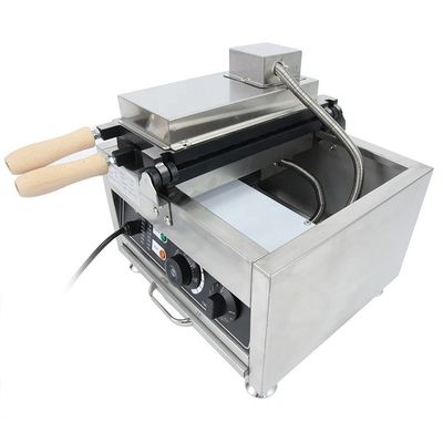 Macchina Taiyaki elettrica in acciaio inossidabile per attrezzature per snack a forma di pesce 380x380x245mm