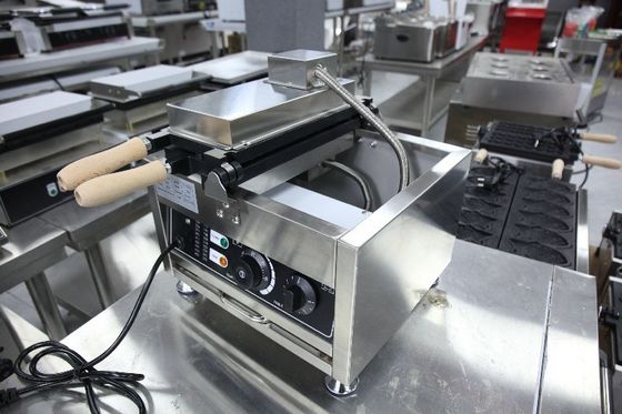 Macchina Taiyaki elettrica in acciaio inossidabile per attrezzature per snack a forma di pesce 380x380x245mm