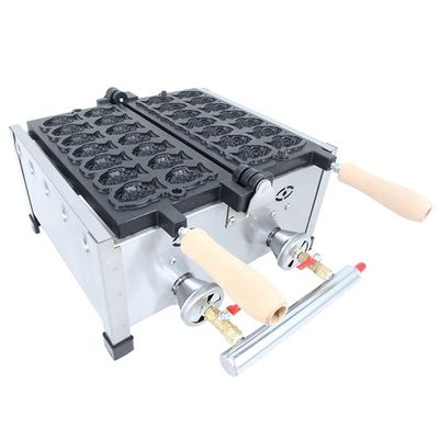 Piastre intercambiabili Grigliatura / Panini Pressa Piastre Taiyaki macchina per la produzione di GPL