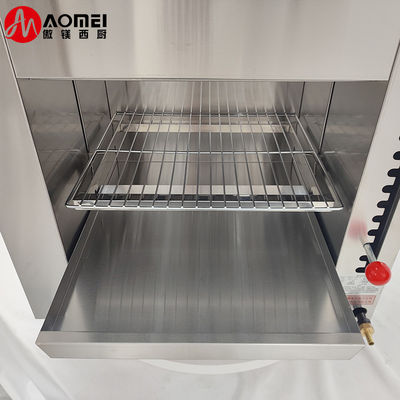Grill commerciale a gas salamandra per pane da forno in acciaio inossidabile ad alta capacità
