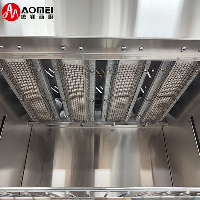 Grill commerciale a gas salamandra per pane da forno in acciaio inossidabile ad alta capacità