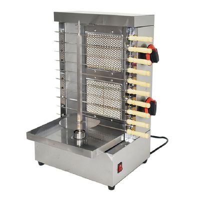 Gas Shawarma Machine 2 bruciatore Doner di pollo Kebab BBQ Grill Skewers Maker per all'aperto