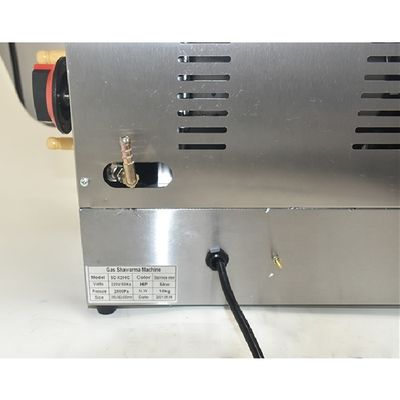 Gas Shawarma Machine 2 bruciatore Doner di pollo Kebab BBQ Grill Skewers Maker per all'aperto