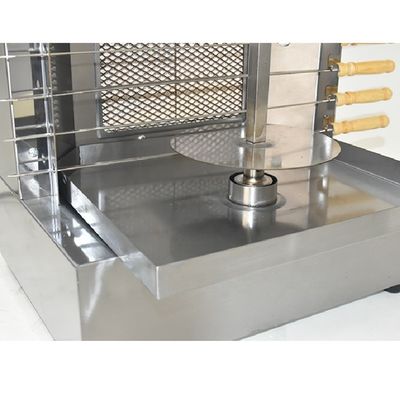 Gas Shawarma Machine 2 bruciatore Doner di pollo Kebab BBQ Grill Skewers Maker per all'aperto