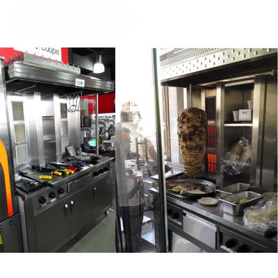 High Power Grill Carne velocemente ed efficientemente Doner Kebab Shop Shawarma Making Machine