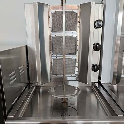 220V Full Automatic Shawarma Grill Doner Kebab Machine con 2/3/4/5/6 bruciatori