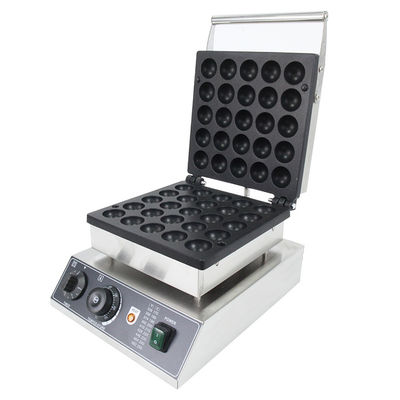 25 fori Produttore di waffle elettrico a sfera commerciale con temperatura compresa tra 50 e 300 °C