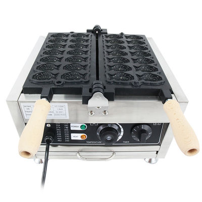 14 PCS Giapponese in forma di pesce Taiyaki Maker elettrico Mini Waffle Cone forno per 220V