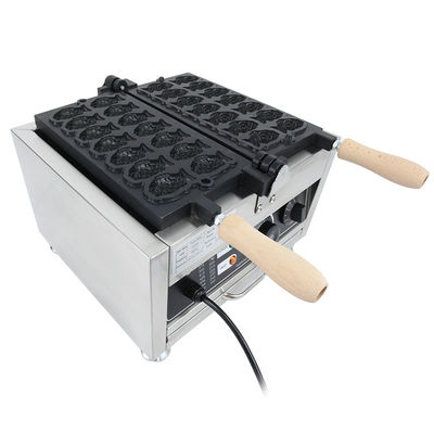 14 PCS Giapponese in forma di pesce Taiyaki Maker elettrico Mini Waffle Cone forno per 220V