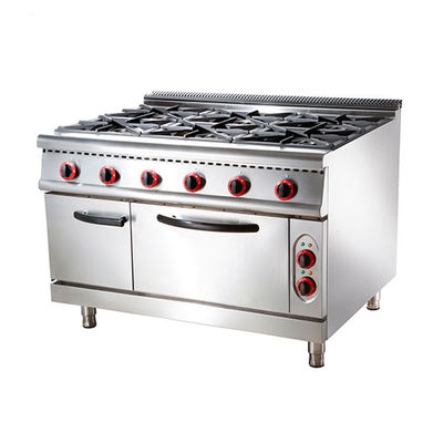 Cucina commerciale Modello tradizionale privato a gas a 4 bruciatori con forno a gas