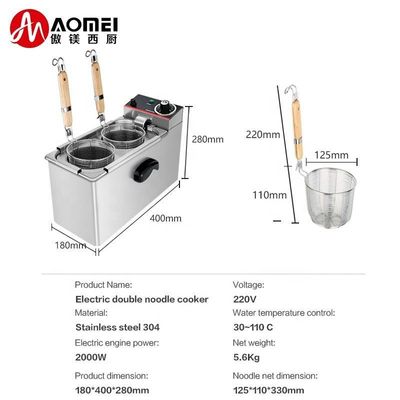 220v Voltage Electric Noodle Cooker Temperatura 30-110 C Perfetto per il ristorante