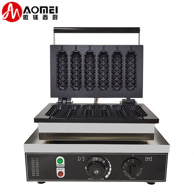 6 in 1 bastoncino elettrico commerciale Waffera fornaio utensili da cucina snack hot dog waffle machine 7,5 kg