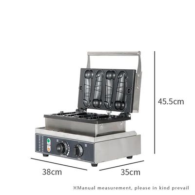 Piatti per la grigliatura e la stampa Panini Mini Taiwan Penis Waffle Maker per la macchina per snack food