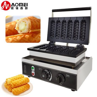 6 in 1 bastoncino elettrico commerciale Waffera fornaio utensili da cucina snack hot dog waffle machine 7,5 kg